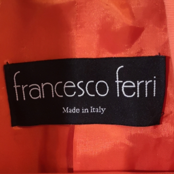 SOLD! 90's "Power Suit" Blazer dress - 2022 Fashion Trend: ORANGE - Picture 9 of 12